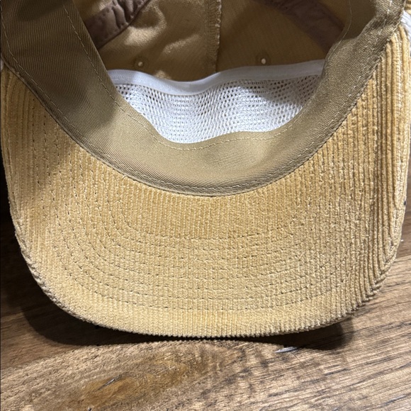 Southern supply hat co. Men corduroy cap hat country & western tan/white cotton - Picture 4 of 6